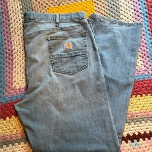 Carhartt Blue Relaxed Jeans Durable Workwear